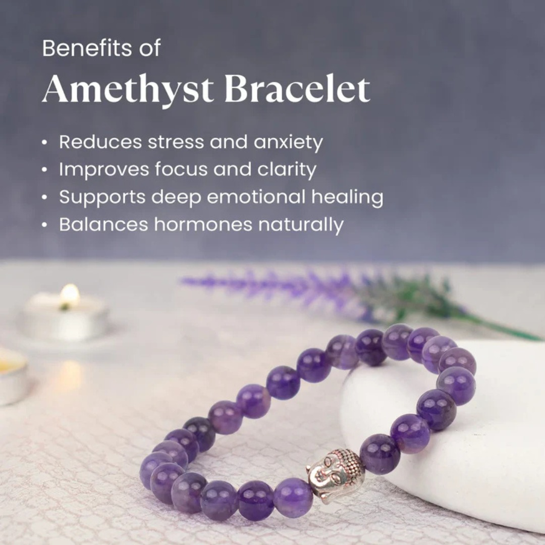 Amethyst Gemstone Bracele
