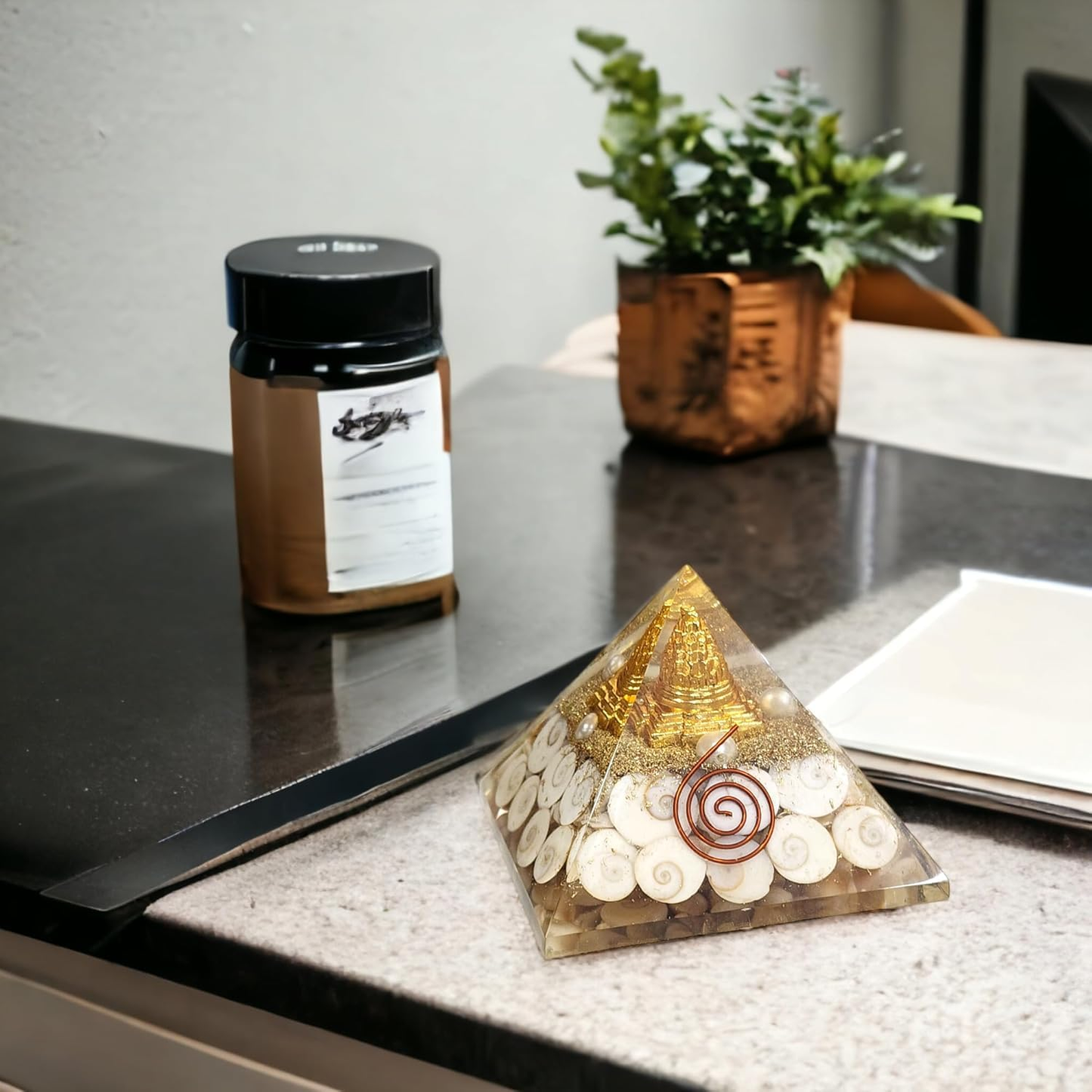 Orgone Laxmi Yantra Pyramid