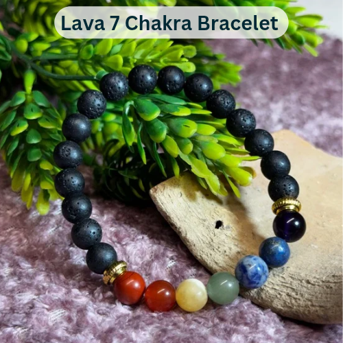 Lava 7 Chakra Bracelet
