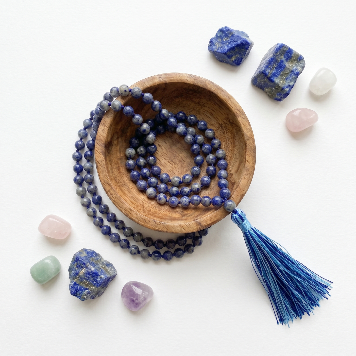 Lapis Lazuli Japa Mala (108 Beads) – Wisdom & Confidence