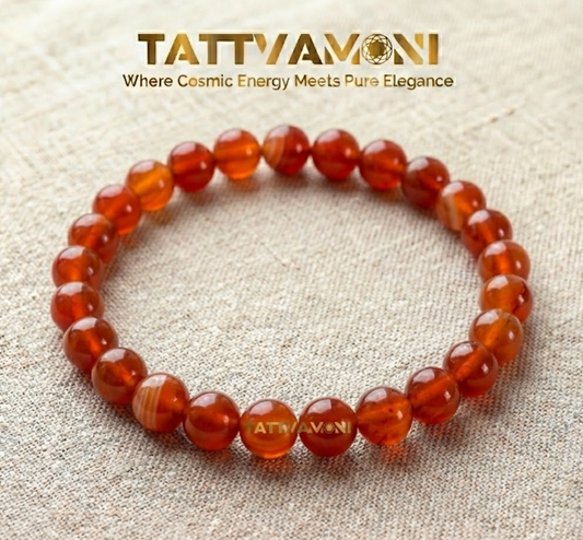 TattvaMani Red Carnelian Natural Stone Bracelet