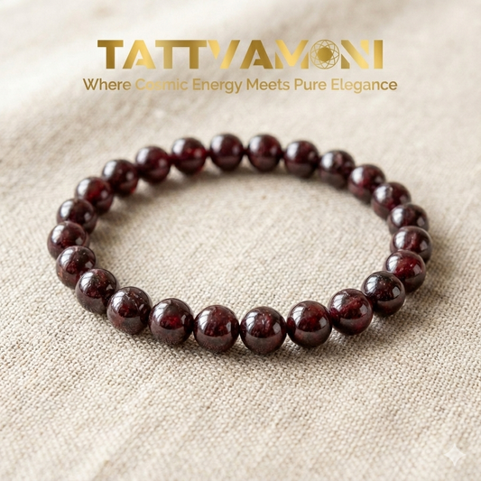 TattvaMani Garnet Natural Stone Bracelet
