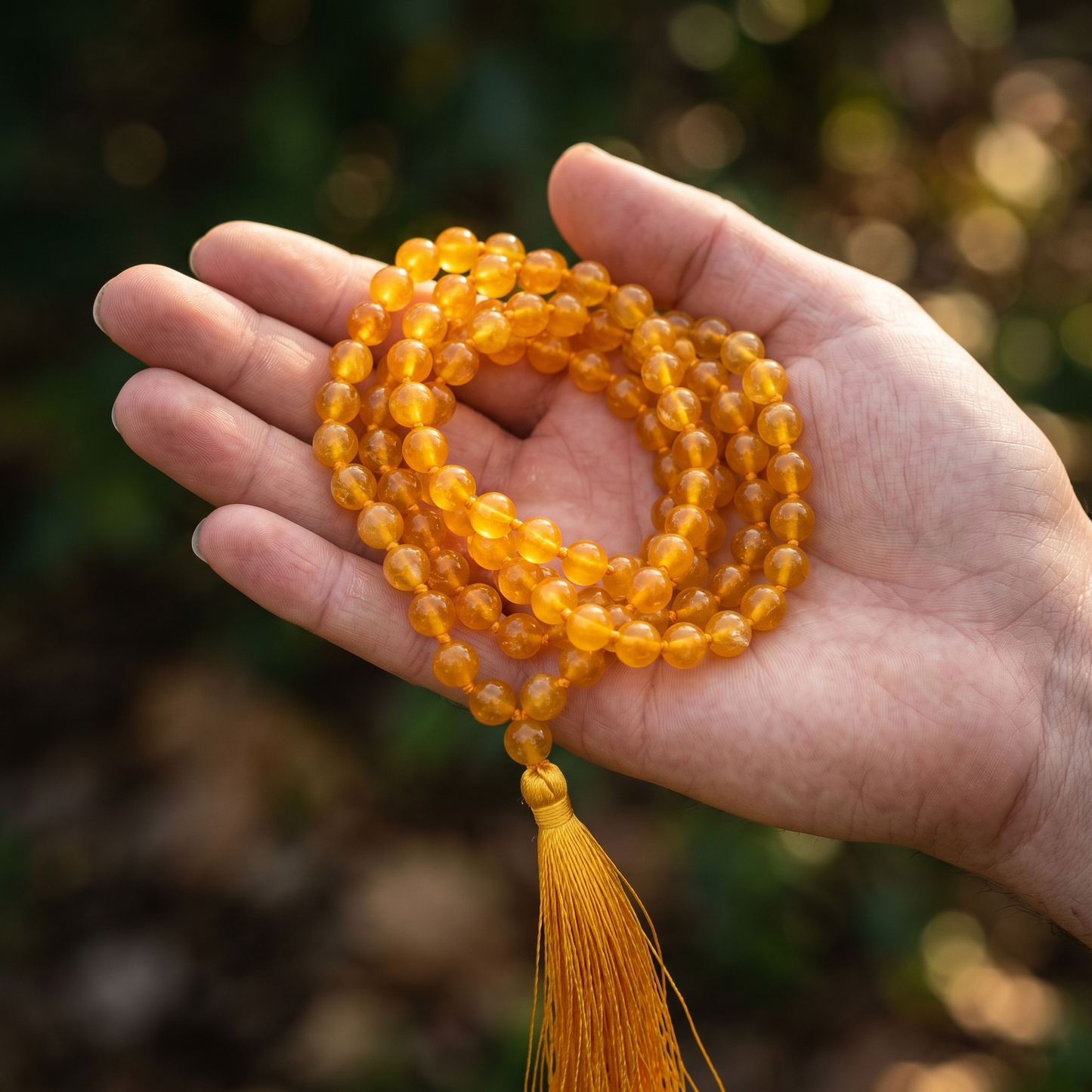Citrine Japa Mala (108 Beads) – Wealth & Abundance Energy