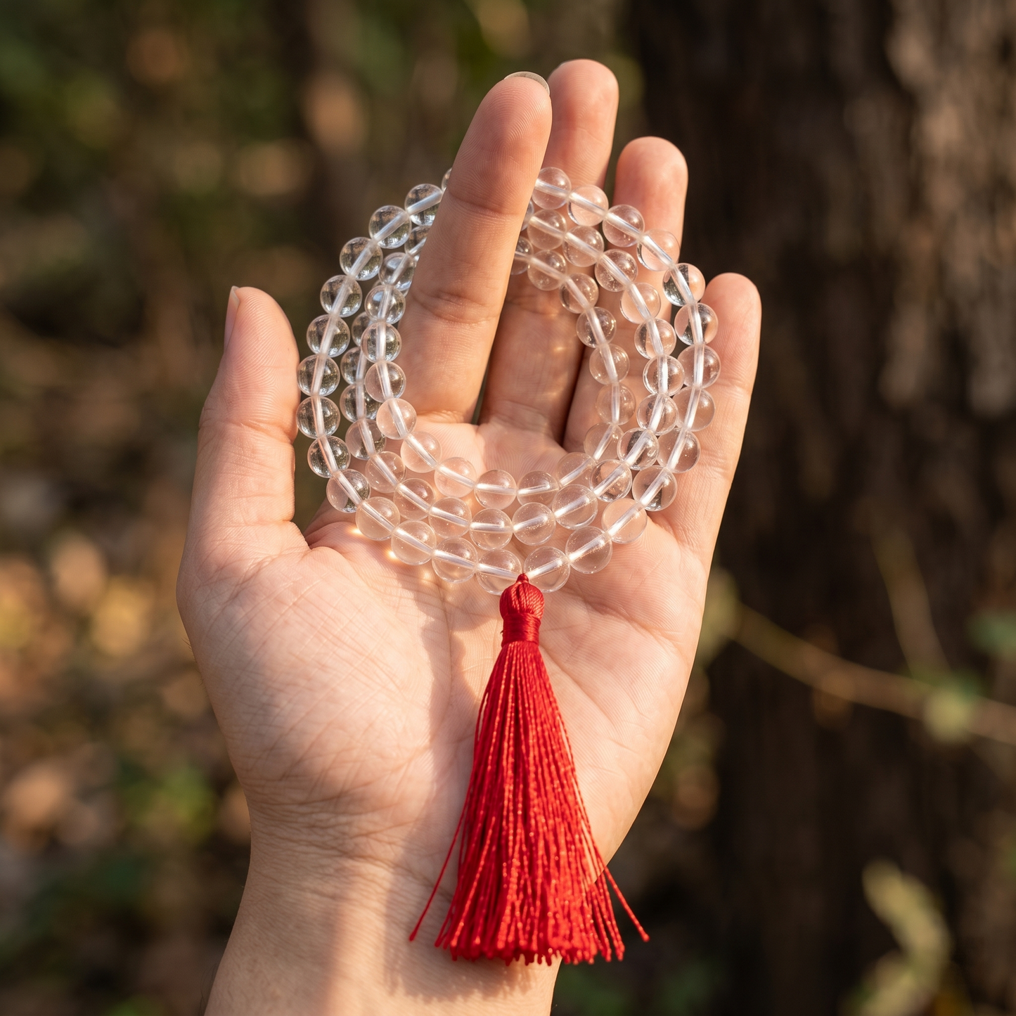 Sphatik Japa Mala (108 Beads) – Clarity & Inner Peace