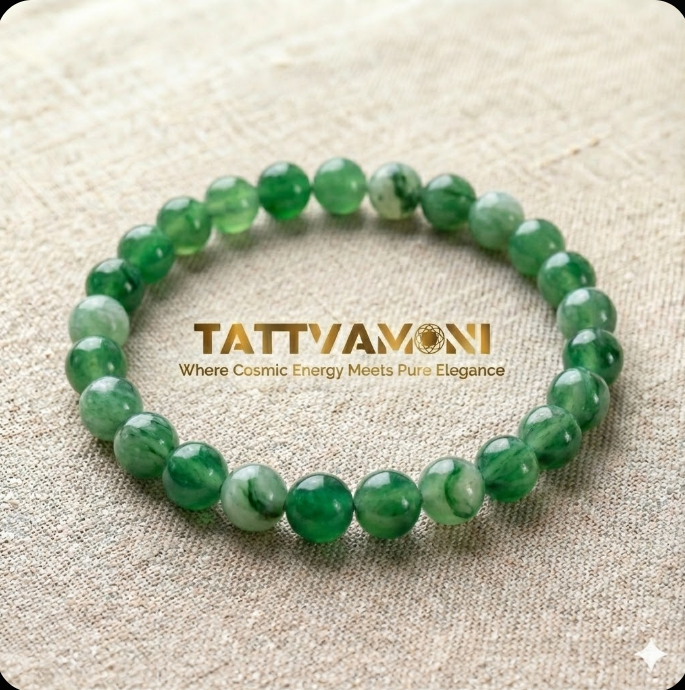 TattvaMani Green Jade Natural Stone Bracelet