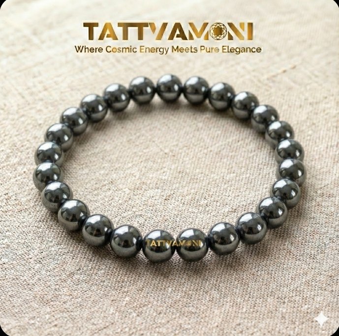 TattvaMani Hematite Natural Stone Bracelet