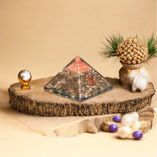 Pyrite Orgone Crystal Pyramid