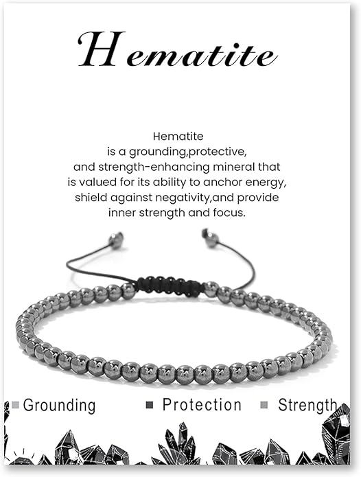 Hematite Adjustable Anklet