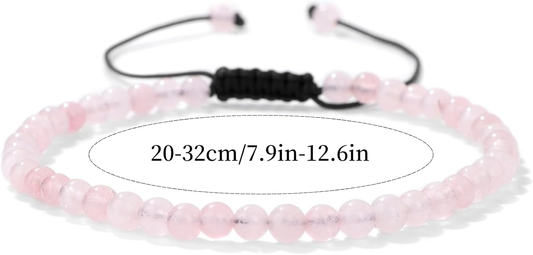 Rose Quartz Adjustable Anklet