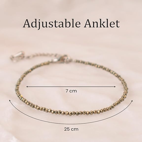 Raw Pyrite Anklet
