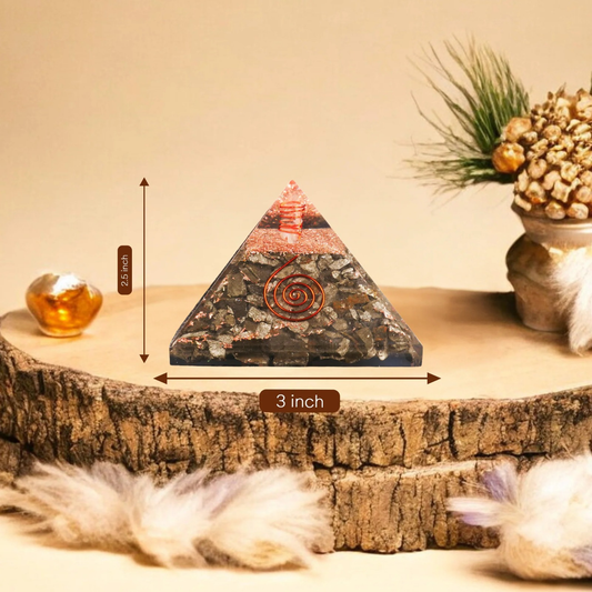 Pyrite Orgone Crystal Pyramid