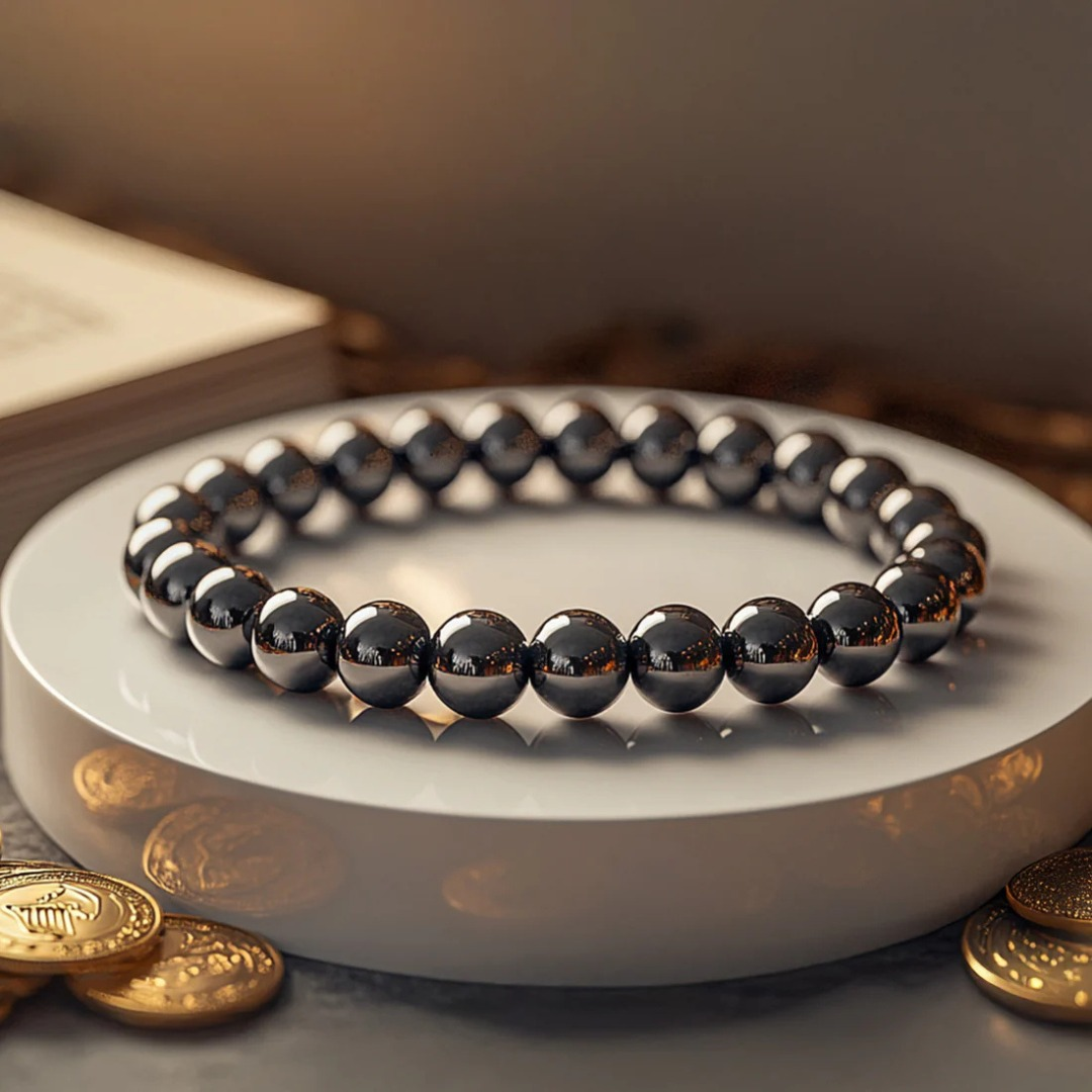 TattvaMani Hematite Natural Stone Bracelet