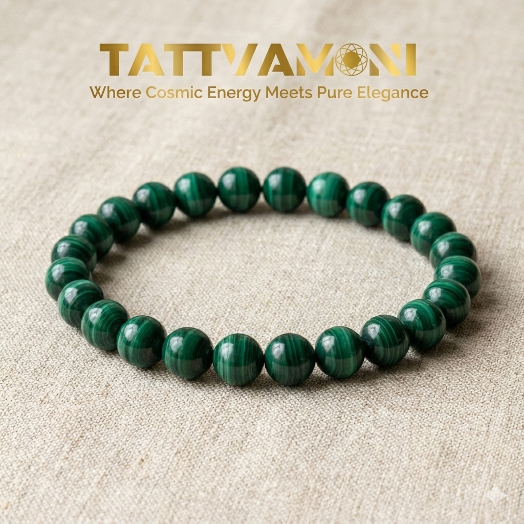 TattvaMani Malachite Natural Stone Bracelet