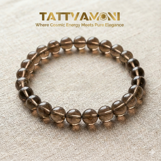 TattvaMani Smoky Quartz Natural Stone Bracelet