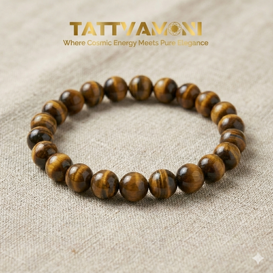 TattvaMani Tiger Eye Natural Stone Bracelet
