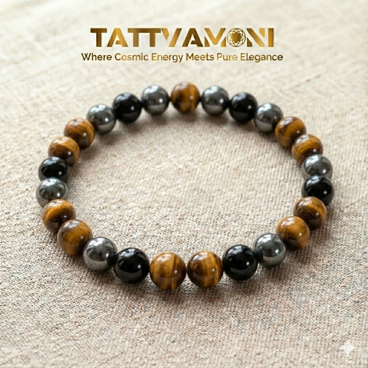 TattvaMani Triple Protection Natural Stone Bracelet